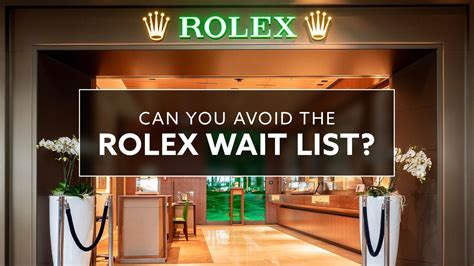 how to get on a rolex waiting list|rolex datejust 41 wait time.